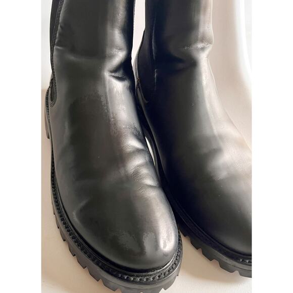 Rhodes Boone Lug Chelsea Boot Mens 10 Black Leather Vibram Sole Unworn Defect main image 13